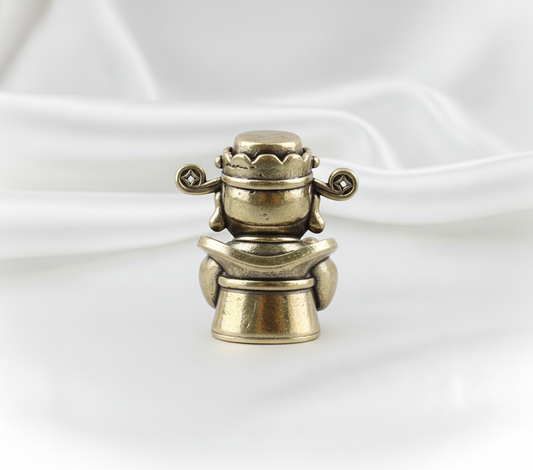 1 Pc Brass God of Wealth Statue – Lucky Money God Figurine, Retro Desktop Decor for Home Office, Feng Shui Wealth Symbol, Gift for Men